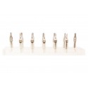 Transparent spids og grebs holder