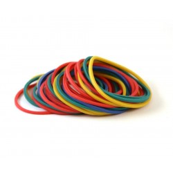 Gummiband - Farvet -100st